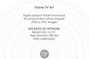Santa flying Frame TV art background, a Background Graphic by Artisan Craft (Thumbnail 6 of 8)