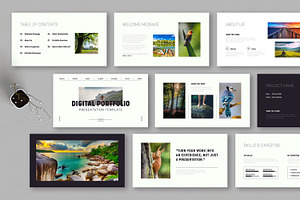 Digital Portfolio Presentation, a Presentation Template by MightyDesign