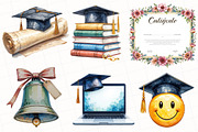Graduation Sublimation Clipart, an Illustration by OK Design (Thumbnail 5 of 5)