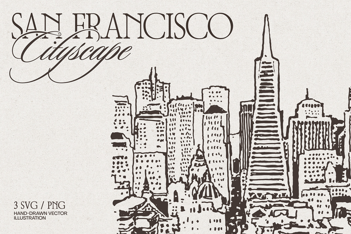 San Francisco Cityscape, a Work Illustration by TheMountBirdStudio (Photo 1 of 6)