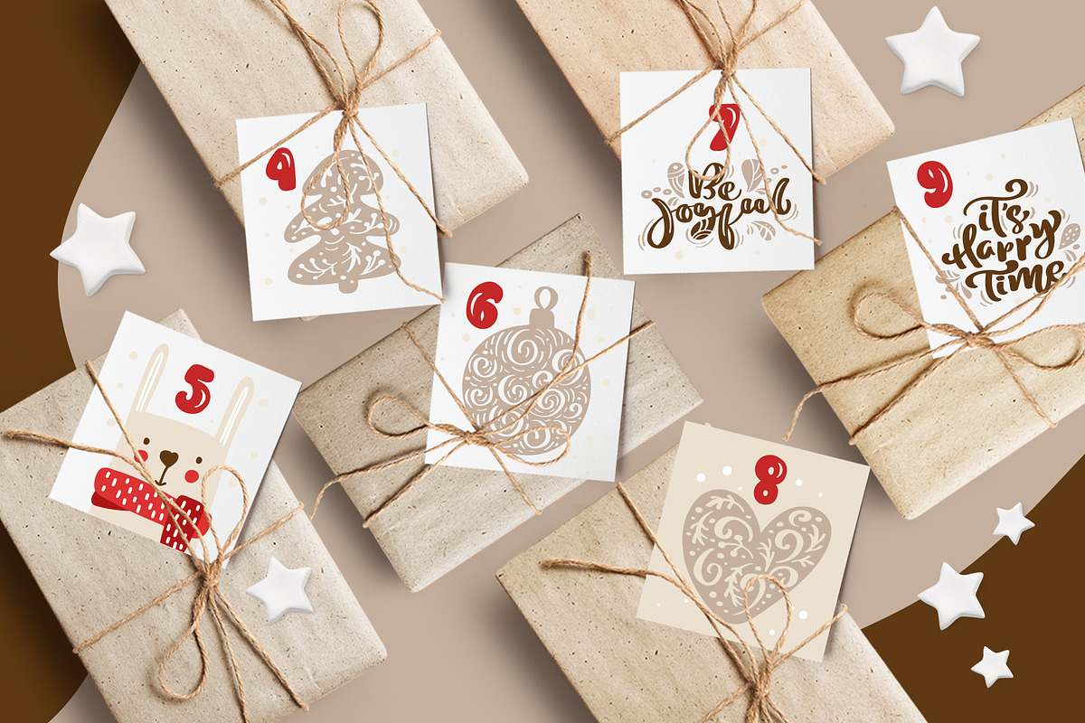Christmas Scandinavian Advent Animal, an Object Graphic by Happy Letters (Photo 3 of 6)