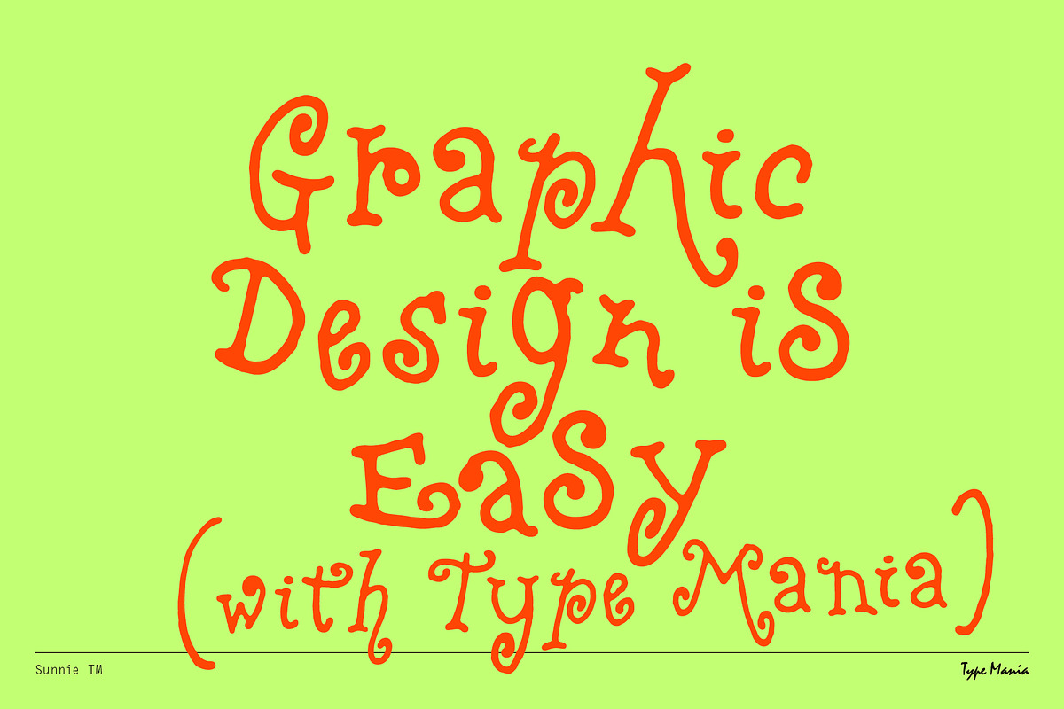 Sunnie TM – Y2K Script, a Handwritten Font by Type Mania (Photo 10 of 10)