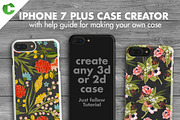 Iphone 7 Plus Case Creator, a Product Mockup by Colatudo Store (Thumbnail 1 of 5)