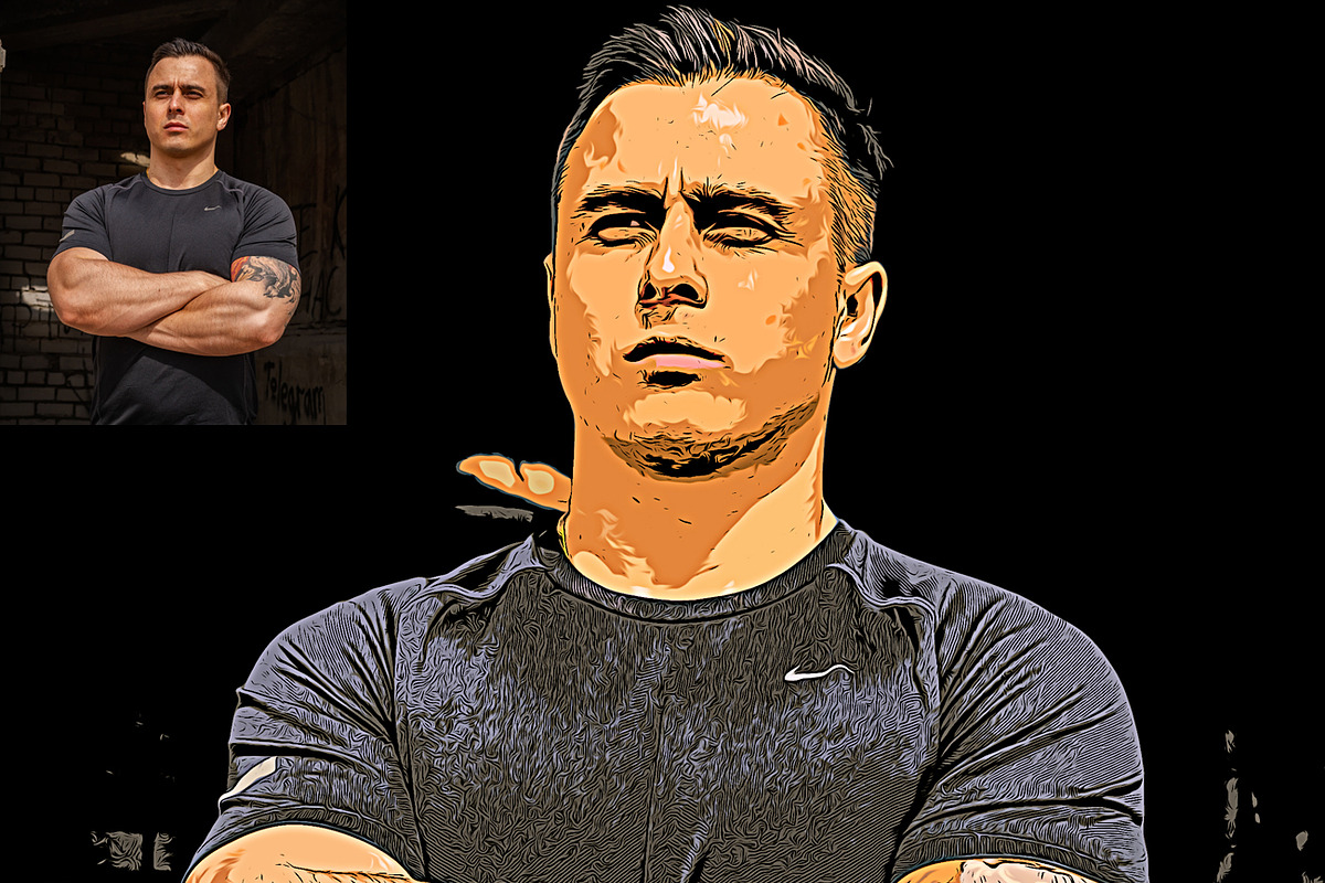 Oil Pop Art Photoshop Action, an Action Add-On by Studio Retouch (Photo 3 of 9)