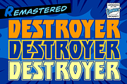 Destroyer - a heavy rock'n'roll font, a Blackletter Font by Comicraft Fonts (Thumbnail 1 of 4)