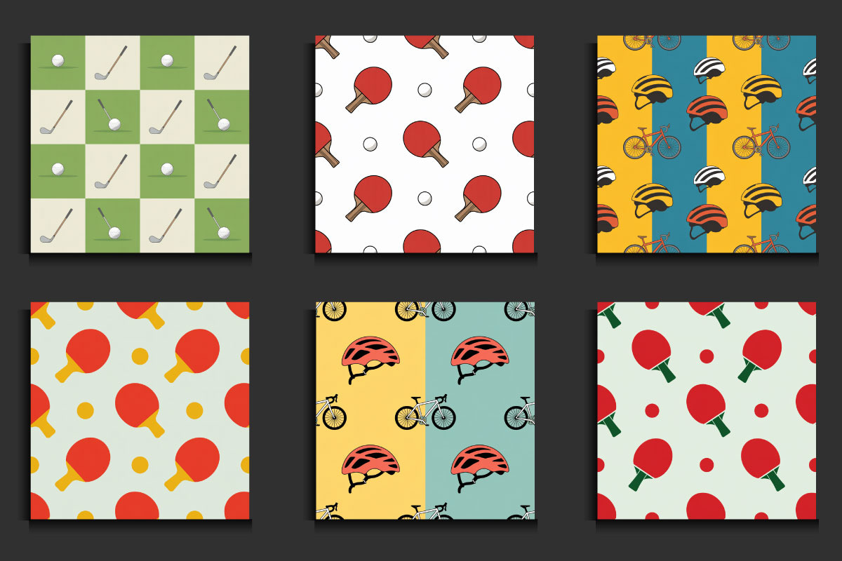 34 Sports Collection Patterns, a Pattern Graphic by protabsorkar11 (Photo 4 of 4)