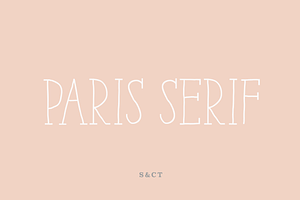 Paris Serif Font Pack