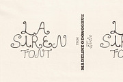La Siren Hand Drawn Display Font, a Handwritten Font by Madeline ODonoghue Design (Thumbnail 1 of 7)