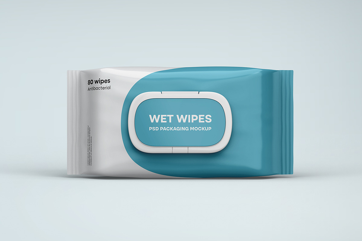 Wet Wipes Packaging Box Mockup, a Packaging Mockup by Ram Studio LLC (Photo 10 of 13)