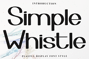 Simple Whistle, a Script Font by InermediaSTUDIO (Thumbnail 1 of 8)