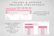 Excel Income & Expense Tracker, a Templates & Theme by BRANDcontent (Thumbnail 6 of 9)