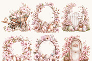 Watercolor Pink Shabby Chic Easter, an Object Illustration by BusyDaydesign (Thumbnail 5 of 9)