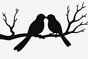 Bird Silhouette design bundle, an Illustration by Designs_River (Thumbnail 4 of 13)