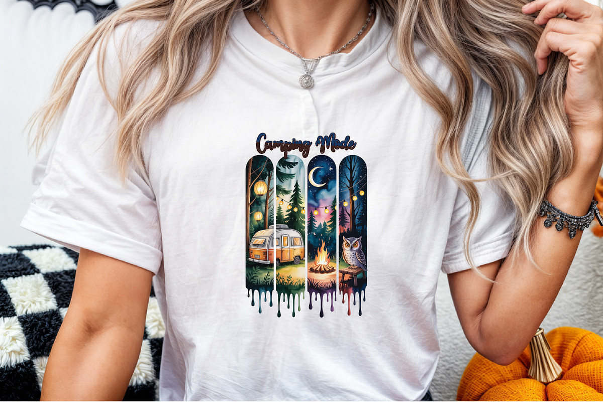 Camping Mode Brushstroke Sublimation, an Illustration by Sublimation Artist (Photo 8 of 9)