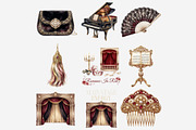 Watercolor Opera Theater Bundle, a Person Illustration by Tanya Kart (Thumbnail 6 of 13)