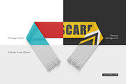 Fan Scarf Mockup Set, an Apparel Mockup by Country4k (Thumbnail 2 of 4)