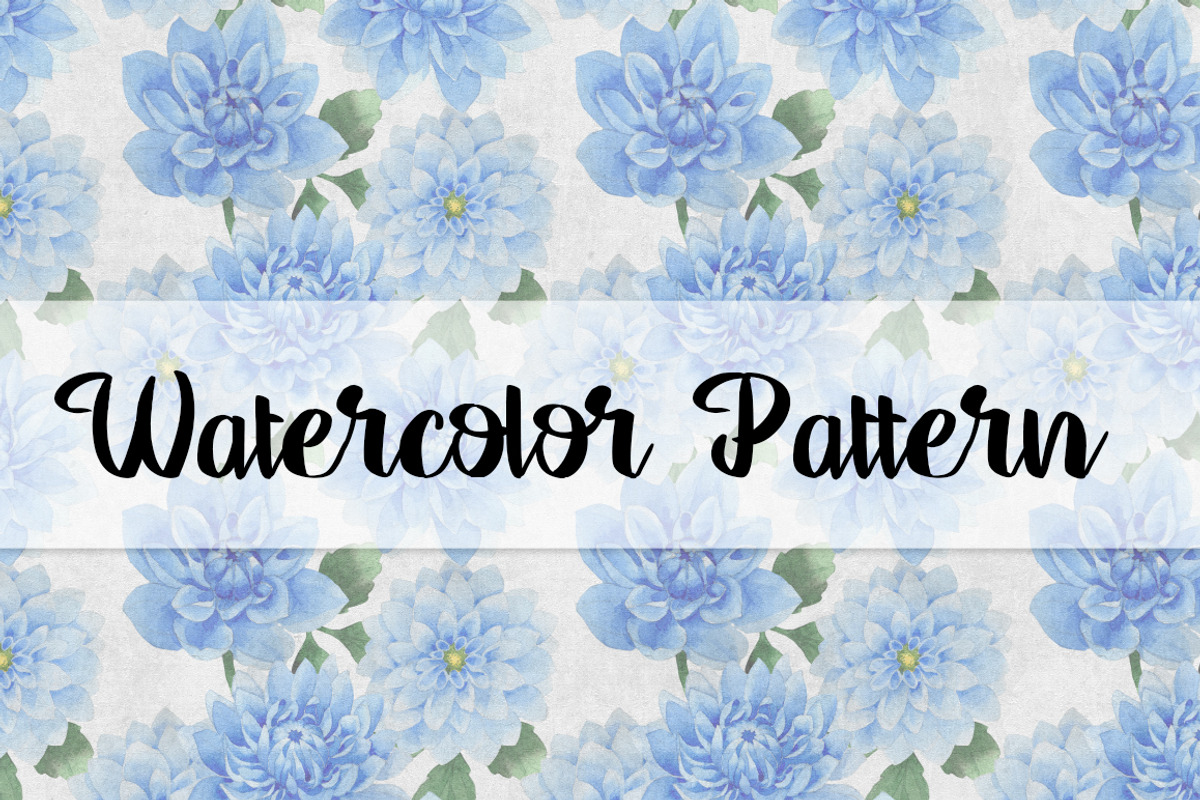 Blue dahlia watercolor PNG clipart, a Decorative Illustration by WatercolorPNG.com (Photo 5 of 8)