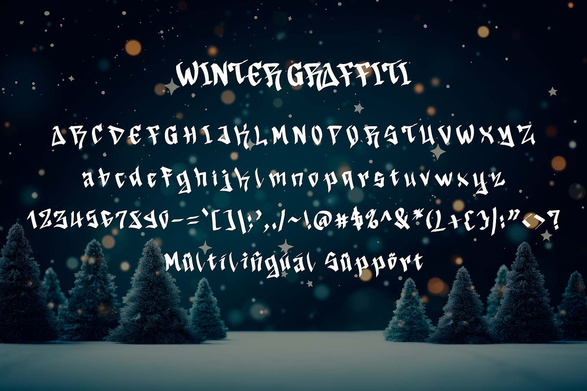 Winter Graffiti, a Blackletter Font by Yoga Letter (Photo 5 of 5)