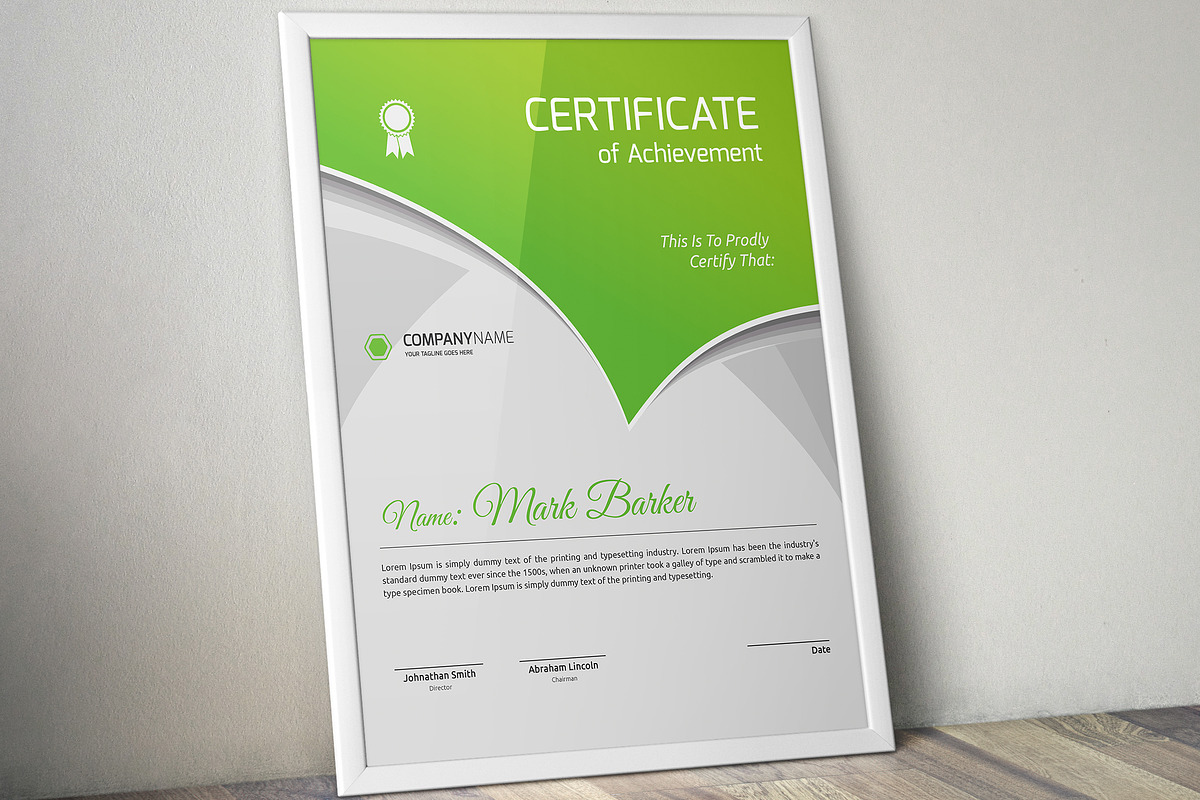 Certificate Word | PSD | AI, a Stationery Template by Curve Design (Photo 5 of 6)