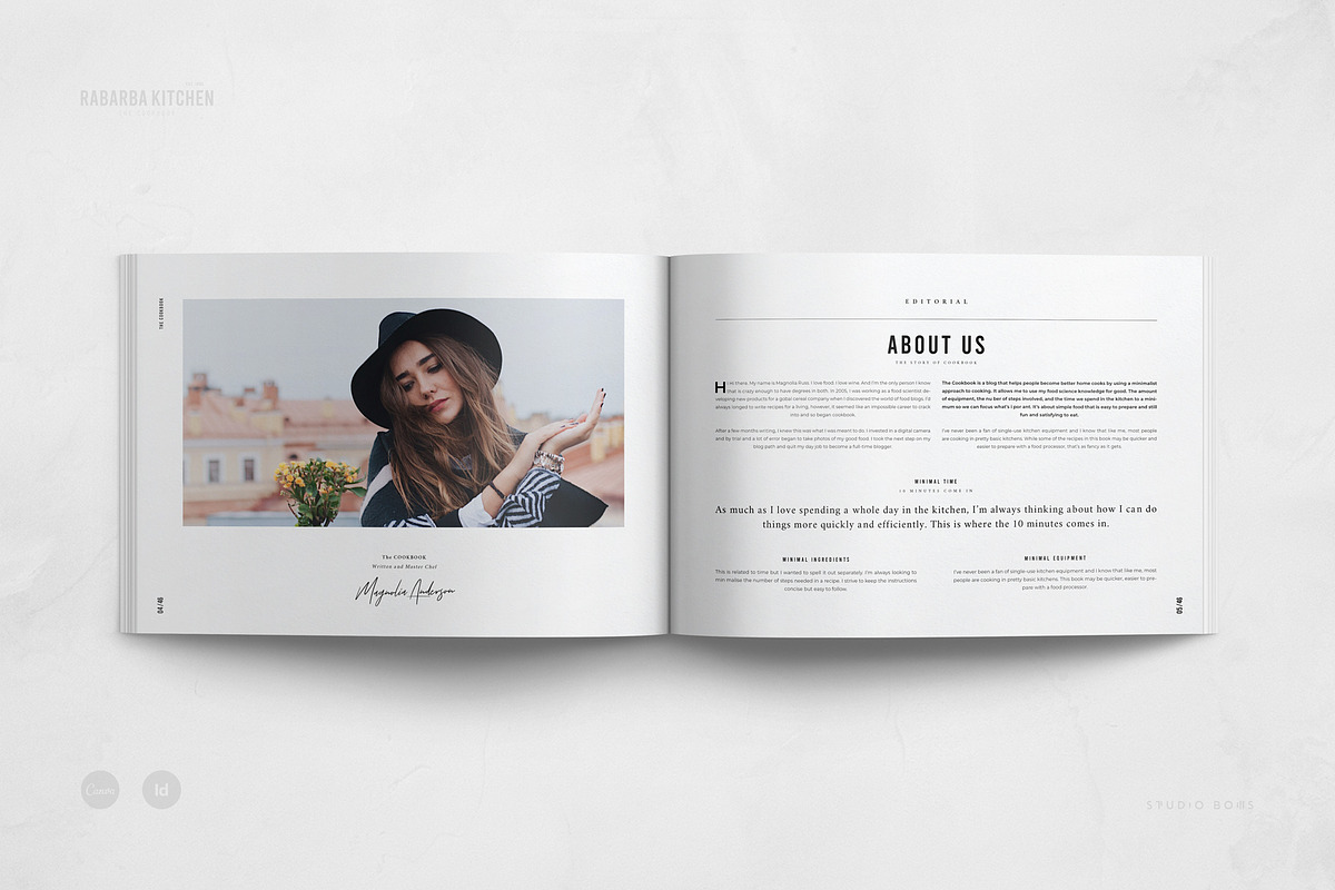 Canva Cookbook | Recipe Book, a Brochure Template by Studio Bons (Photo 3 of 27)