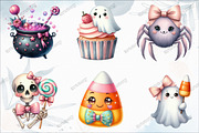 Cute Halloween Clipart, a Graphic by designcity5 (Thumbnail 2 of 5)