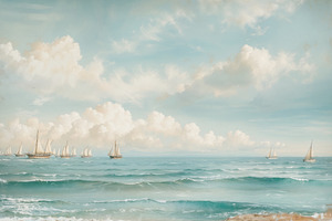 Seascape Wall Mural & Wallpaper