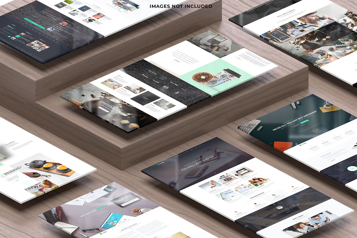 Webpages Presentation Mockups, an Advertising Mockup by RgraphicsDesign (Photo 4 of 4)