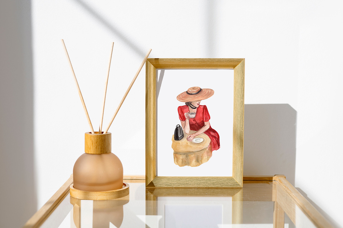 Amore Tomato Girl Summer Watercolor, a Food Illustration by Catch the Dream Art (Photo 8 of 13)