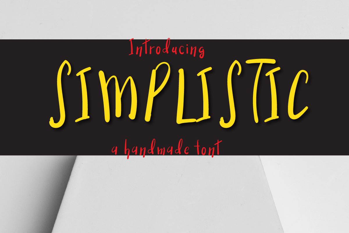 Simplistic typeface