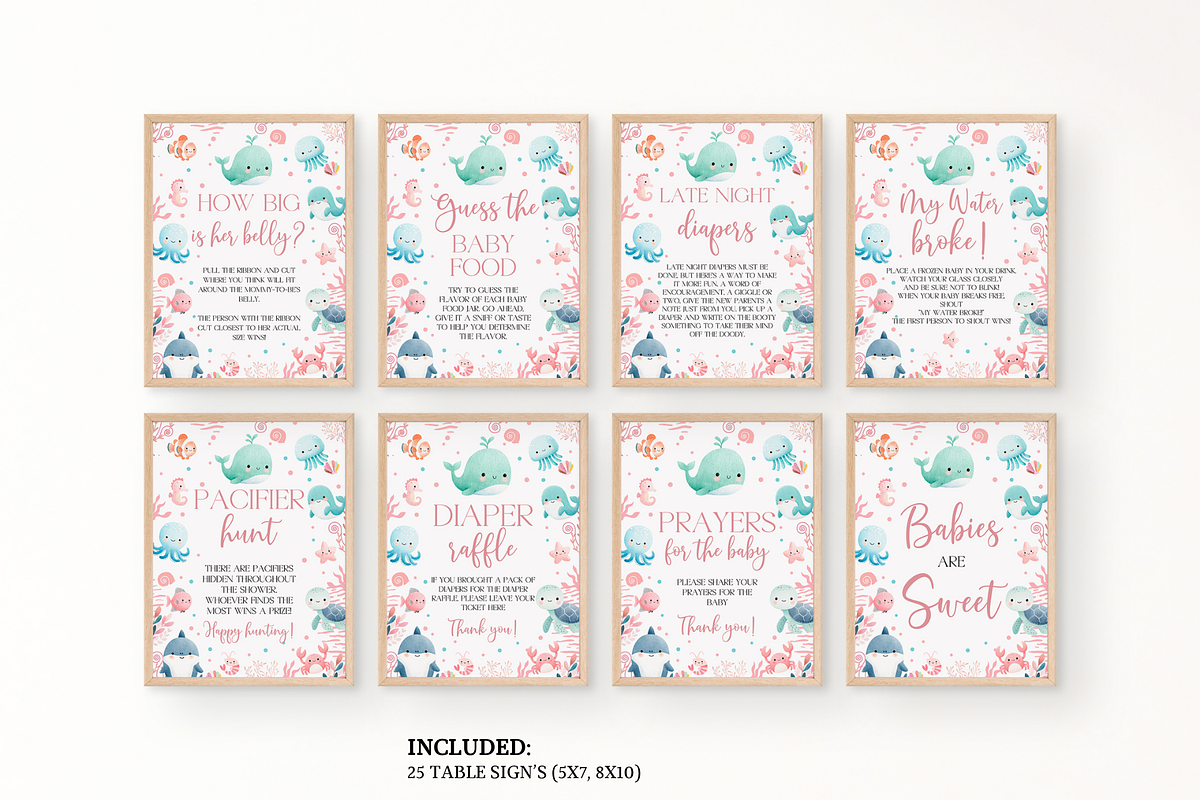 Nautical Baby Shower Game Bundle, a Templates & Theme by Digital_Mind (Photo 3 of 6)