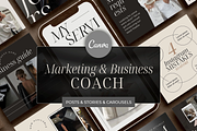 Business coach Instragram Templates, a Social Media Template by SwitzerShop (Thumbnail 1 of 8)