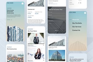 Architecture Responsive PSD & Sketch