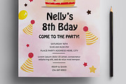 Birthday Party Invitation Template, a Flyer Template by MightyDesign (Thumbnail 3 of 6)