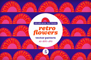 4 Retro Seamless Vector Pattern, a Pattern Graphic by Pia Kolle (Thumbnail 2 of 14)