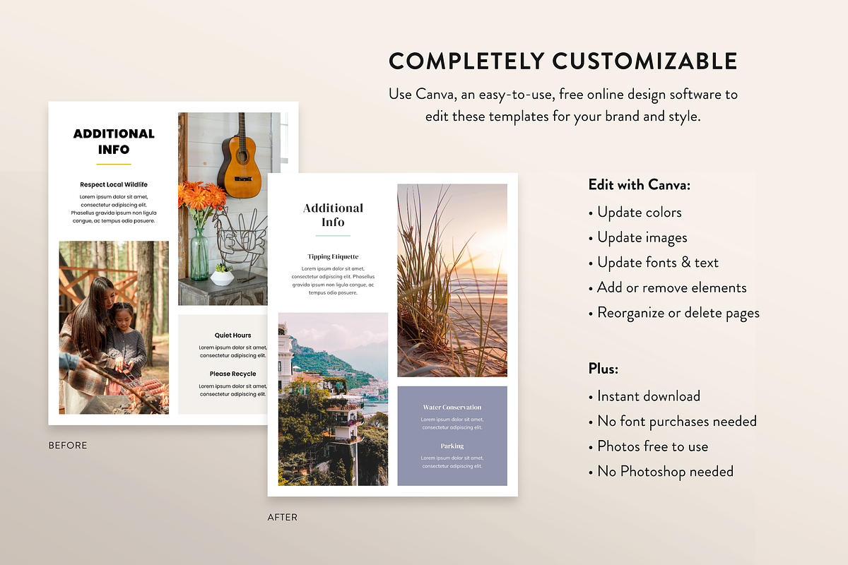 Airbnb Welcome Book Template | Canva, a Brochure Template by Anchor ‹A› Digital Design (Photo 5 of 11)