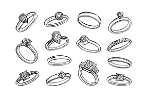 Rings ring gemstone and jewelry, an Object Illustration by winwin.art