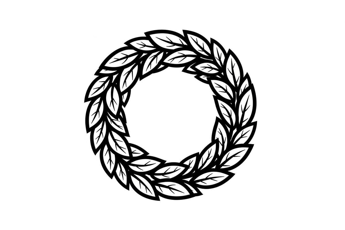 Leaf Laurel Wreath Frame Bundle, an Illustration by Gaye Art (Photo 12 of 51)