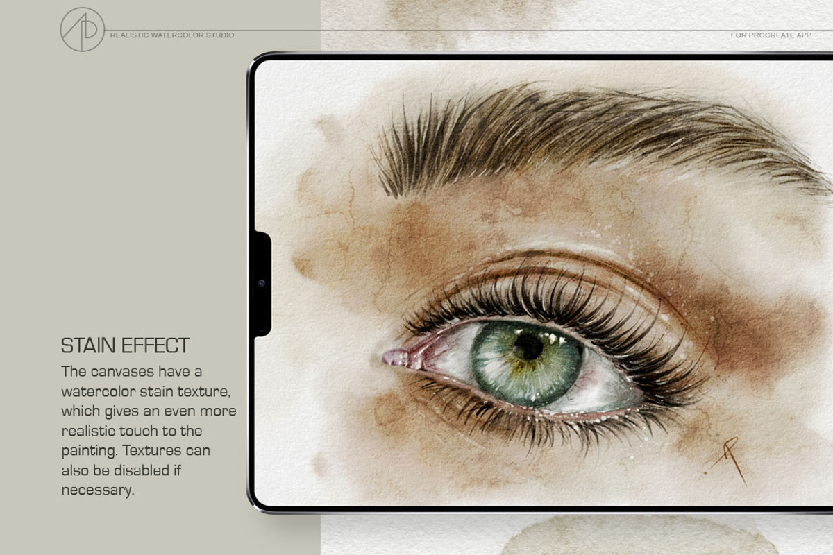 Real Watercolor Procreate Brushes, a Brush Add-On by AP Studio (Photo 8 of 12)