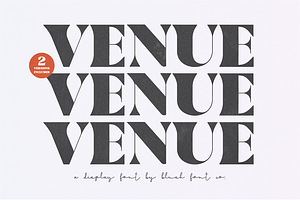 VENUE Modern Serif Wedding Font