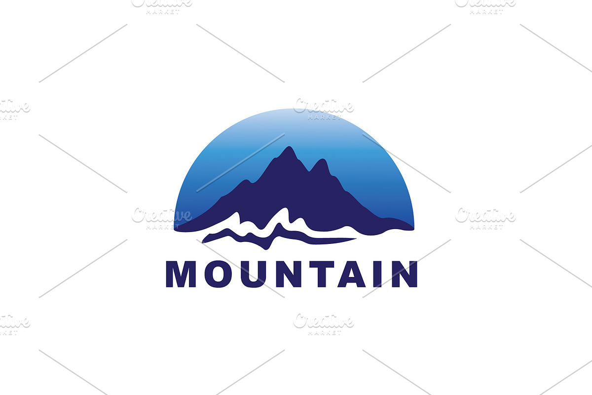 Mountain Logo Template, a Branding & Logo Template by Art Zooted (Photo 2 of 3)