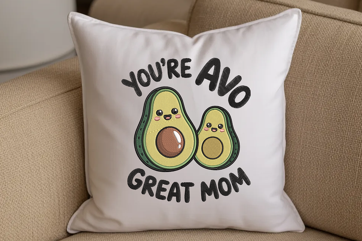 Avo Great Mom Avocado Machine Design, an Illustration by Moss Rose (Photo 3 of 3)