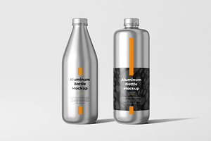Aluminum Bottle Mockup, a Product Mockup by zpackcreative