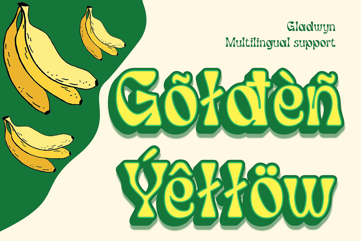 Gladwyn 3D, a Sans Serif Font by Craft Supply Co. (Photo 5 of 8)
