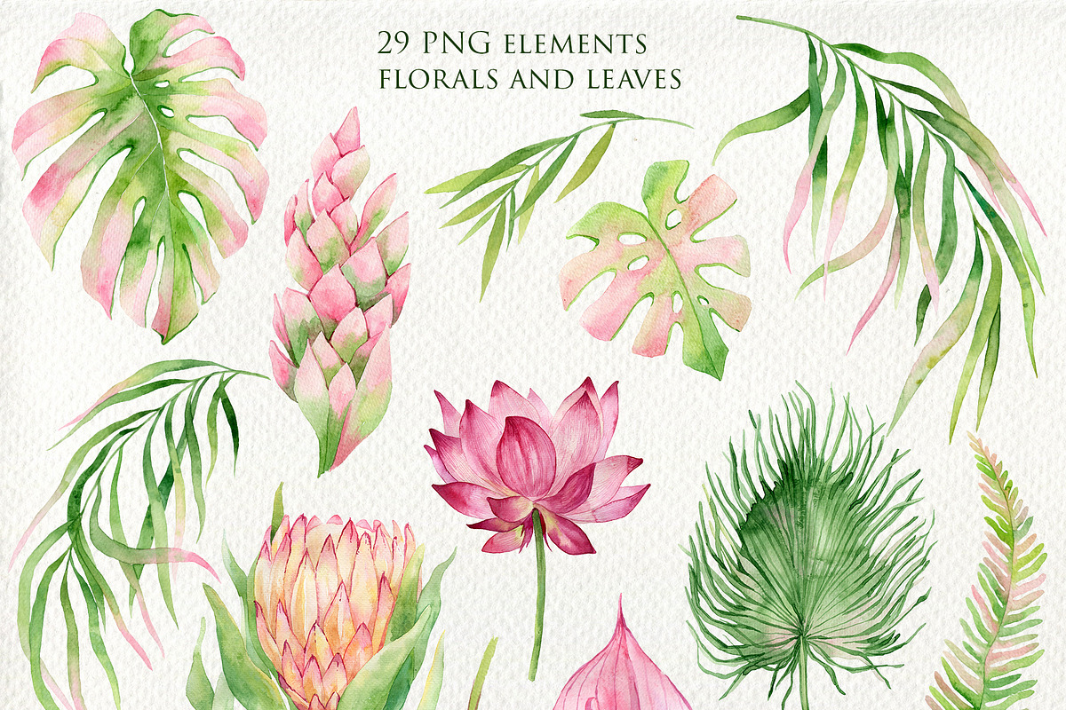 Tropical fruits and flowers, a Pattern Graphic by Antikva17 (Photo 8 of 8)