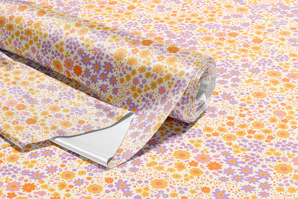 Summer Ditsy Flowers, a Wallpaper Graphic by MalyskaStudio (Photo 8 of 9)