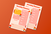 Floral Weekly Planner, a Flyer Template by MMPixelCraft (Thumbnail 5 of 6)