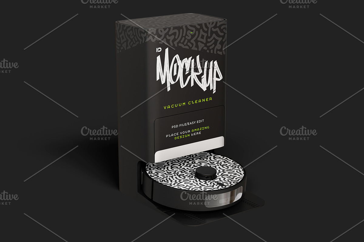 Vacuum Cleaner Mockup Set, a Wearable Device Mockup by ForgeDesign (Photo 6 of 6)
