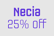 Necia Font Family, a Sans Serif Font by Graviton Font Foundry (Thumbnail 1 of 5)