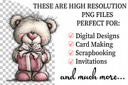 Whimsical Birthday Teddy Bear Clipar, an Illustration by Daily.Designs (Thumbnail 2 of 8)