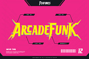 Arcade Funk Typeface, a Serif Font by alit design (Thumbnail 9 of 20)